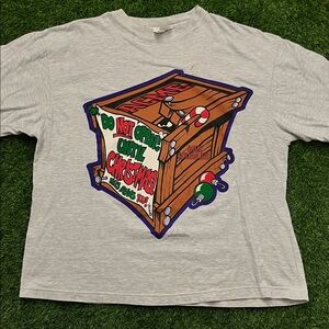 Vintage Taz Warner Bros. Looney Tunes Merry Christmas T-shirt Size XL